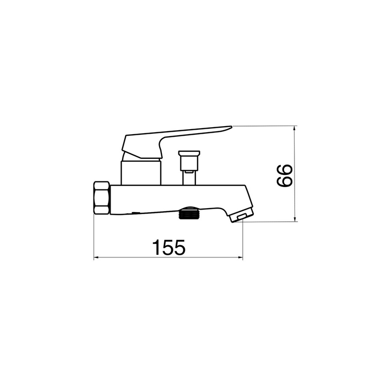 miscelatore vasca cromato con leva bianco opaco completo di kit doccia, flessibile, supporto e multigetto serie dream
