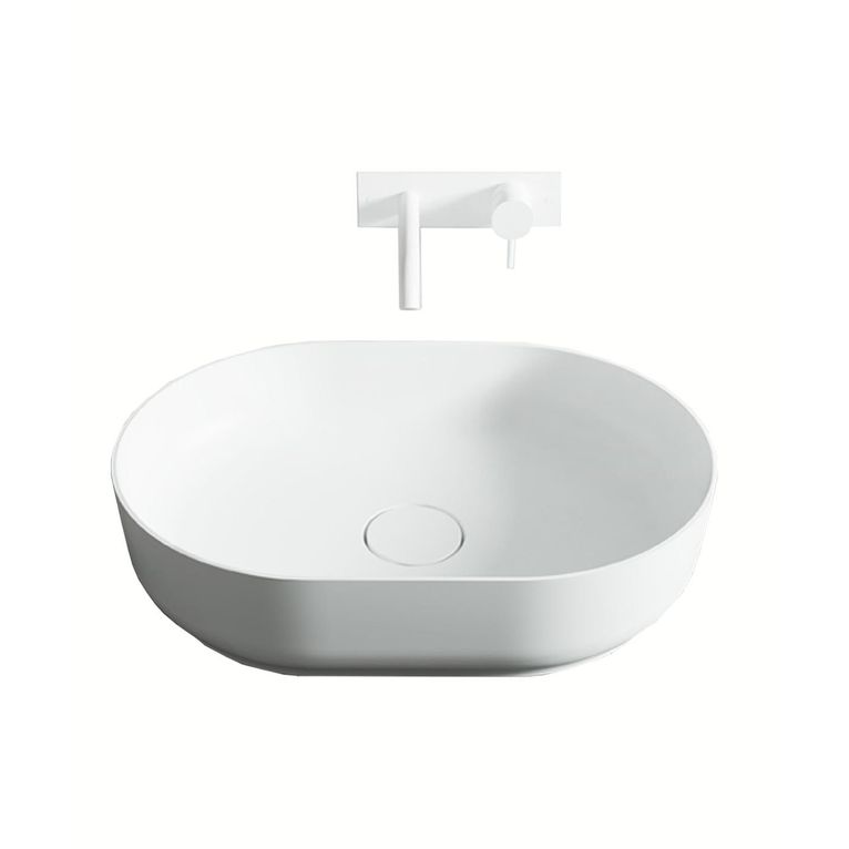 lavabo d'appoggio in luxolid 60x42 cm - horizon medium