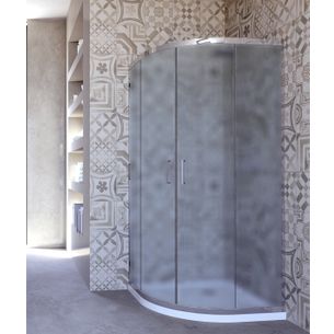 BOX DOCCIA SEMICIRCOLARE 80X80 CM OPACO SERIE S