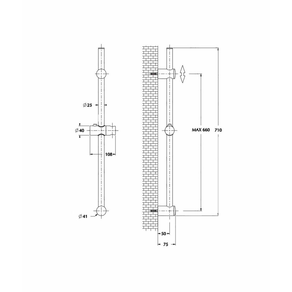 saliscendi-rally-sl5y409t5cr-in-ottone-completo-di-doccia-topazio-portasapone-e-flessibile-serie-sphera