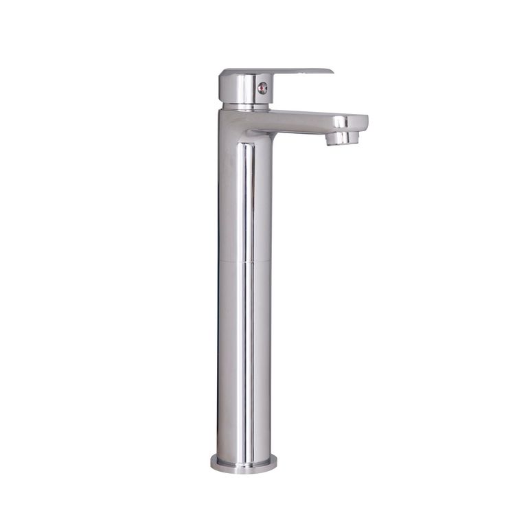 miscelatore lavabo alto  completo di piletta click clack 1" 1/4 e flessibili serie hh