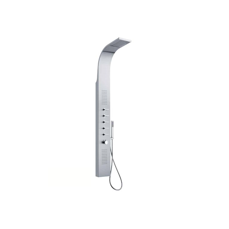 colonna doccia clai03cc3cr in acciaio serie sphera