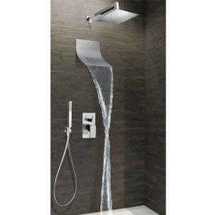 PACCHETTO DOCCIA COMPLETO CON SOFFIONE DOCCIA,SOFFIONE A CASCATA,MIX INCASSO E KIT DOCCIA CON SUPPORTO - SERIE 500  EMOTIONS