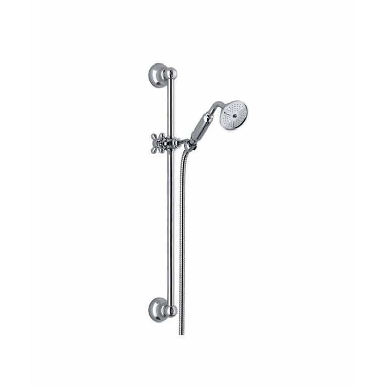 saliscendi old america sl8c4m1d8cr  in ottone completo di doccia matilde lusso e flessibile serie sphera