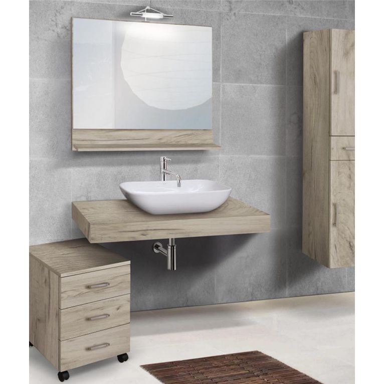 mobile mensola piano d'appoggio porta lavabo 80 cm finitura k005