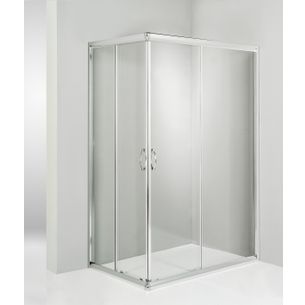 BOX DOCCIA ANGOLARE PORTA SCORREVOLE 70X90 CM TRASPARENTE ALTEZZA 180 CM