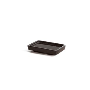 PORTASAPONE DA APPOGGIO CERAMICA NERO SERIE CUT CAPANNOLI
