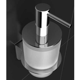 DOSASAPONE LIQUIDO ACCIAIO LUCIDO CROMO SERIE EASY CAPANNOLI - VERSIONE VITI E TASSELLI