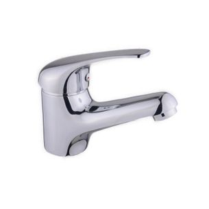 MISCELATORE MONOCOMANDO PER LAVABO CROMATO CON PILETTA POP UP 1" 1/4 E FLESSIBILI SERIE ALICE