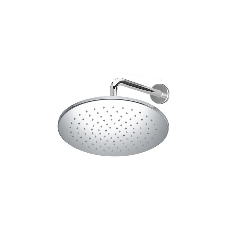 soffioni doccia tondi con braccio con 350 mm con diametro da 200 mm. graphite rotondo - abs cromato 18020