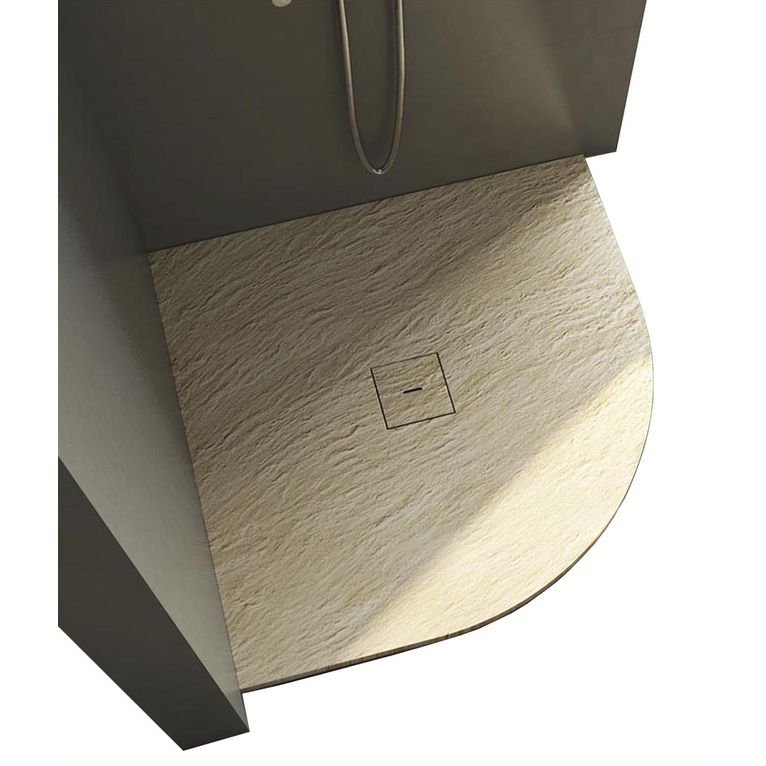 piatto doccia angolare in marmo-resina 90x90 cm - rocky special