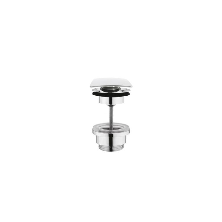 scarico click-clack in ottone,regolabile con tappo quadro