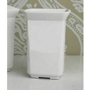 PORTA SPAZZOLINI DA APPOGGIO CERAMICA BIANCO SERIE GOTICA CAPANNOLI