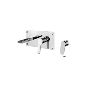 MISCELATORE MONOCOMANDO LAVABO INCASSO ORIZZONTALE SENZA SCARICO TEKNO TK2 26