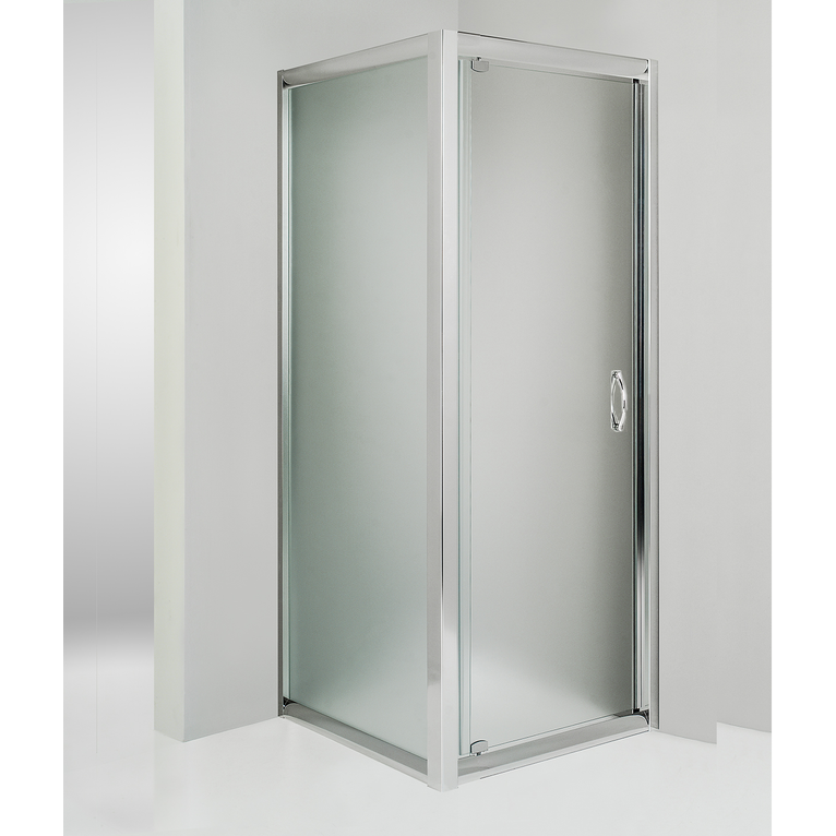 box doccia angolare anta fissa porta battente 70x90 cm opaco