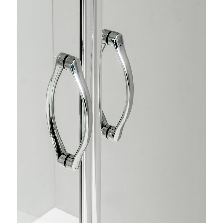 box doccia angolare anta fissa porta scorrevole 70x170 cm trasparente