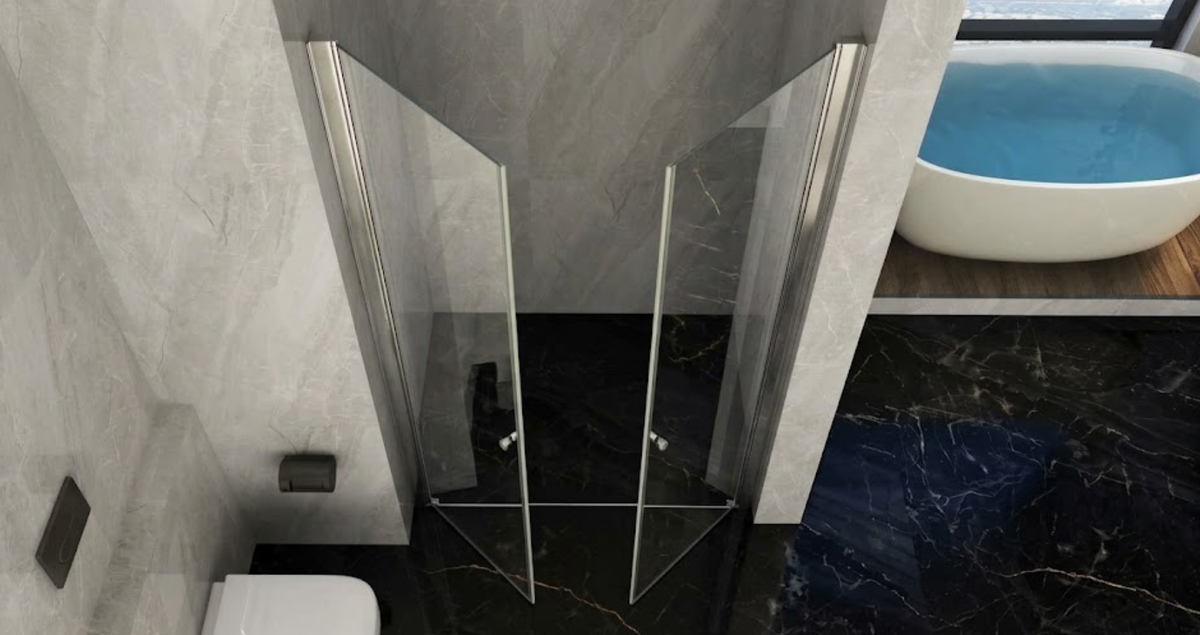 box doccia con porta saloon: la scelta salvaspazio elegante e funzionale