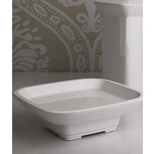 PORTASAPONE DA APPOGGIO CERAMICA BIANCO SERIE GOTICA CAPANNOLI