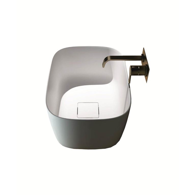 lavabo d'appoggio a libera installazione in luxolid ø 43.2 cm - bonzo free s