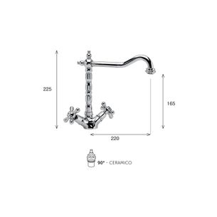 MISCELATORE MONOFORO CUCINA, BOCCA ANTICA KISS KS70 BA