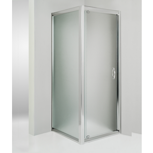 BOX DOCCIA ANGOLARE ANTA FISSA PORTA BATTENTE 70X80 CM OPACO