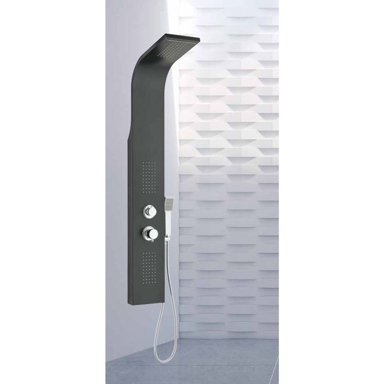 colonna doccia clal11cc3no in alluminio serie sphera