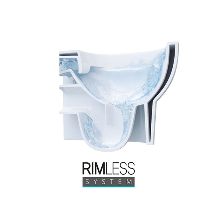 vaso wc sospeso senza brida copri vaso wc e bidet sospeso serie rim