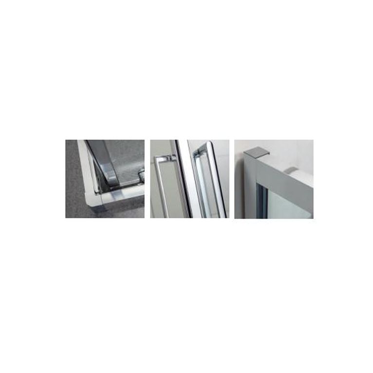 box doccia angolare porta scorrevole 90x90 cm trasparente altezza 190 cm serie f