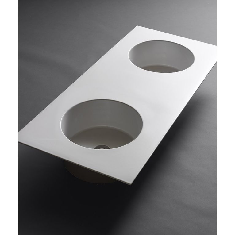 lavabo rettangolare 120x48 doppia vasca axa - skyland