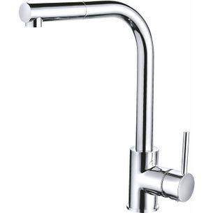 MISCELATORE CUCINA CON DOCCIA ESTRAIBILE IN OTTONE CROMATO SERIE MC
