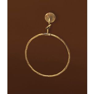 PORTA ASCIUGAMANI AD ANELLO BRONZO SATINATO SERIE RETRO' CAPANNOLI