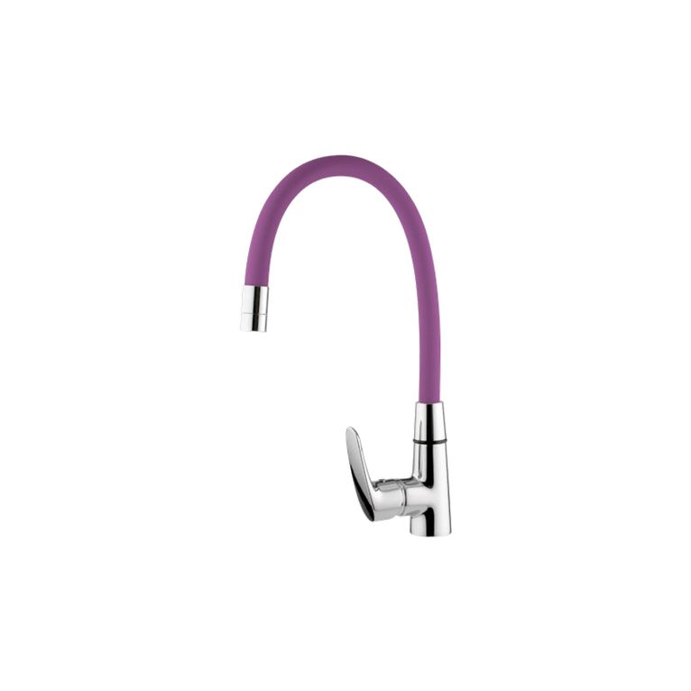 miscelatore monocomando cucina con canna snodata lilla am719.5/10r