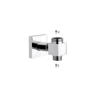 SUPPORTO INFERIORE IN OTTONE PER COLONNE CON ATTACCO ESTERNO U 3/4'' -E 1/2'' - 3930