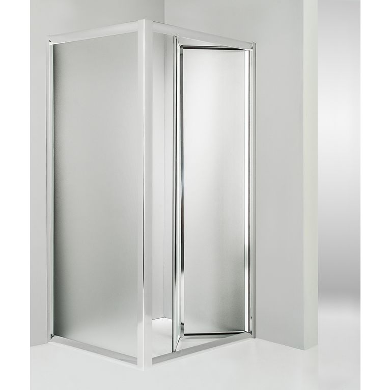 box doccia angolare anta fissa porta soffietto 100x60 cm opaco