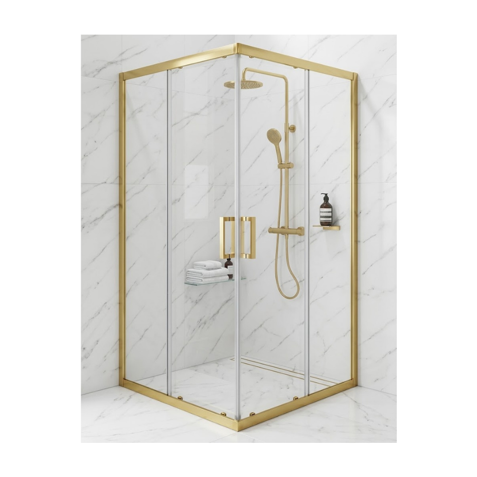 box-doccia-60x60-cm-angolare-porta-scorrevole-trasparente-dorato-serie-oro-gold