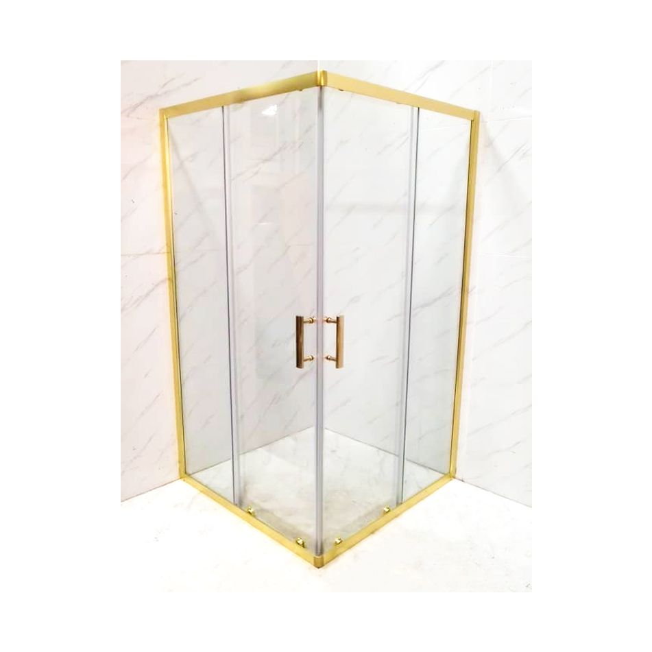 box-doccia-70x90-cm-angolare-porta-scorrevole-trasparente-dorato-serie-oro-gold