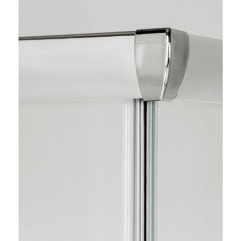 box doccia angolare porta scorrevole 90x90 cm trasparente altezza 180 cm