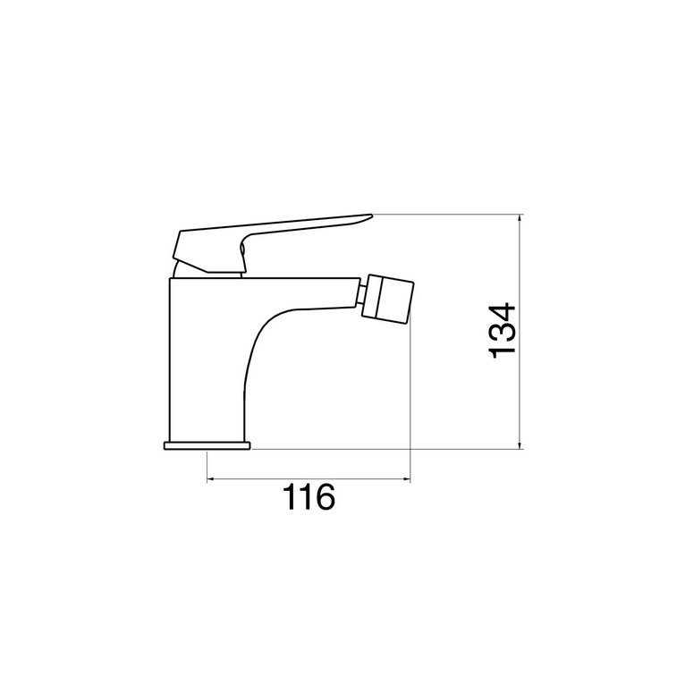miscelatore bidet cromato con leva opaco bianco opaco con  piletta click clack 1" 1/4 e flessibili serie dream