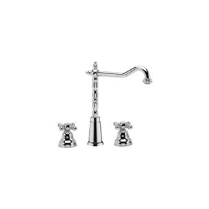 BATTERIA PER LAVABO A TRE FORI BOCCA ANTICA KISS KS20 BA
