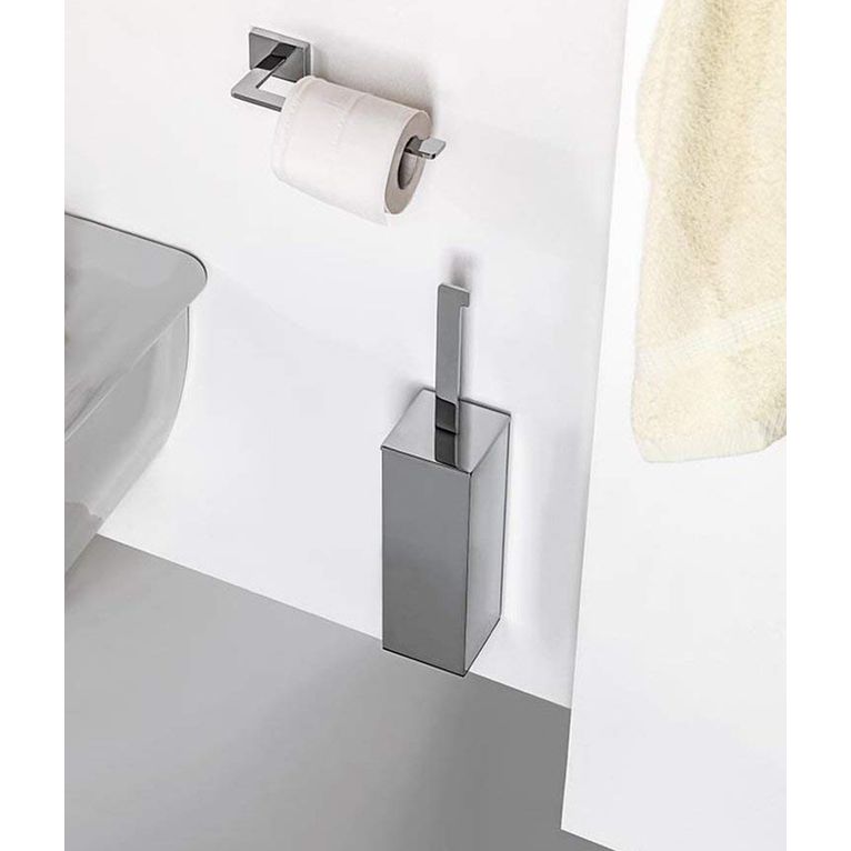 scopino da parete cromo adesivo serie flat capannoli 