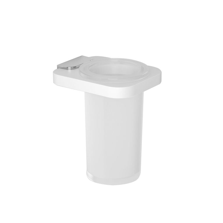portabicchiere in corian bianco art. bend 1.34 serie la progetto