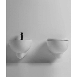 COPPIA SANITARI SOSPESO SENZA BRIDA CON COPRIVASO SOFT-CLOSE SERIE SOFT ALTHEA