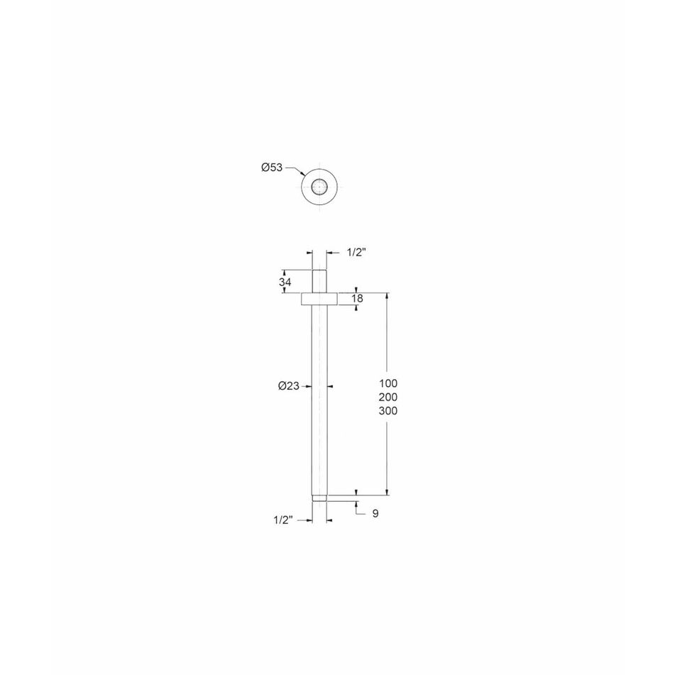 braccio-doccia-a-soffitto-bd6047-in-ottone-serie-sphera