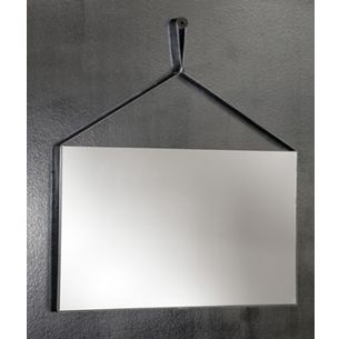 SPECCHIO RETTANGOLARE CON STRINGA IN ECOPELLE ART. 1103 SERIE LA PROGETTO X-TRA
