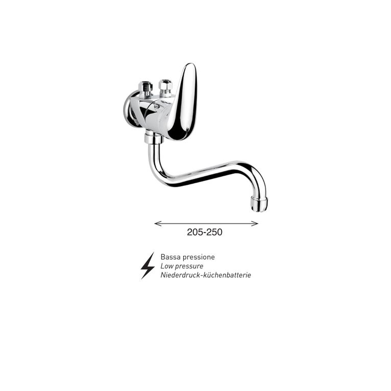 miscelatore monocomando cucina sottoboiler fusion70 sb bp - bassa pressione