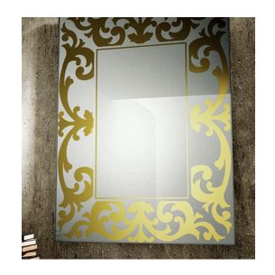 SPECCHIO CON DECORI SILVER 100X75 CM ART 1010-D SERIE LA PROGETTO