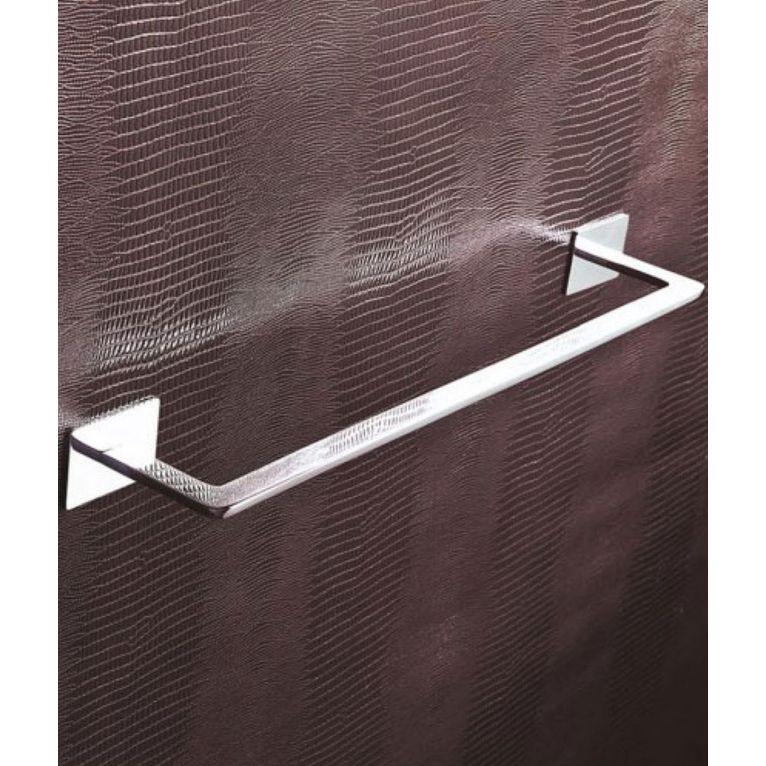 porta asciugamani cromo 55 cm serie flat capannoli 