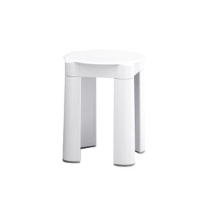 SGABELLO IN ABS BIANCO SERIE BAGNO HOTEL CAPANNOLI