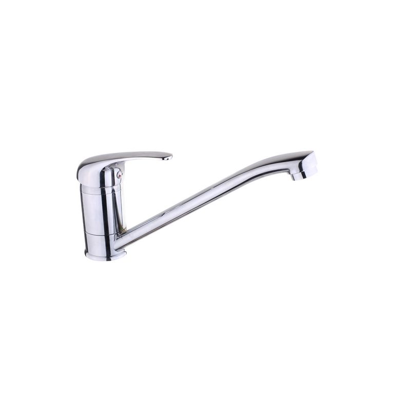 miscelatore lavello laterale canna girevole cromato completo di flessibili serie alice