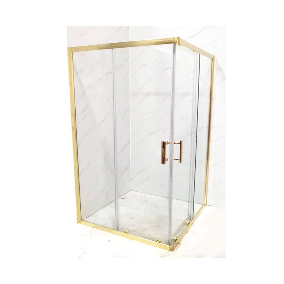 box-doccia-70x90-cm-angolare-porta-scorrevole-trasparente-dorato-serie-oro-gold